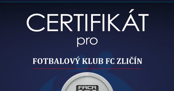 V licenčním systém neprofesionálních klubů FAČR byl Fotbalový klub FC Zličín, z.s. ohodnocen stříbrnou úrovní.